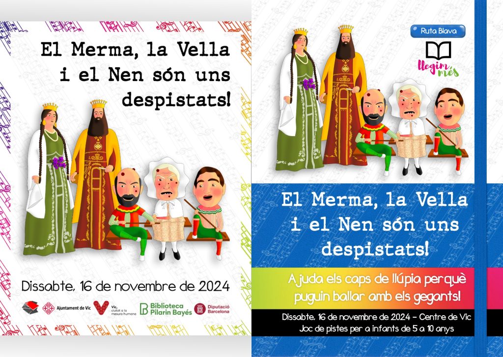 20241116-Ruta_llibreries_Vic-Gimcana-Gamificacio_lectora-Llegim_mes-Caps_llupia-Gegants-Festa_Major